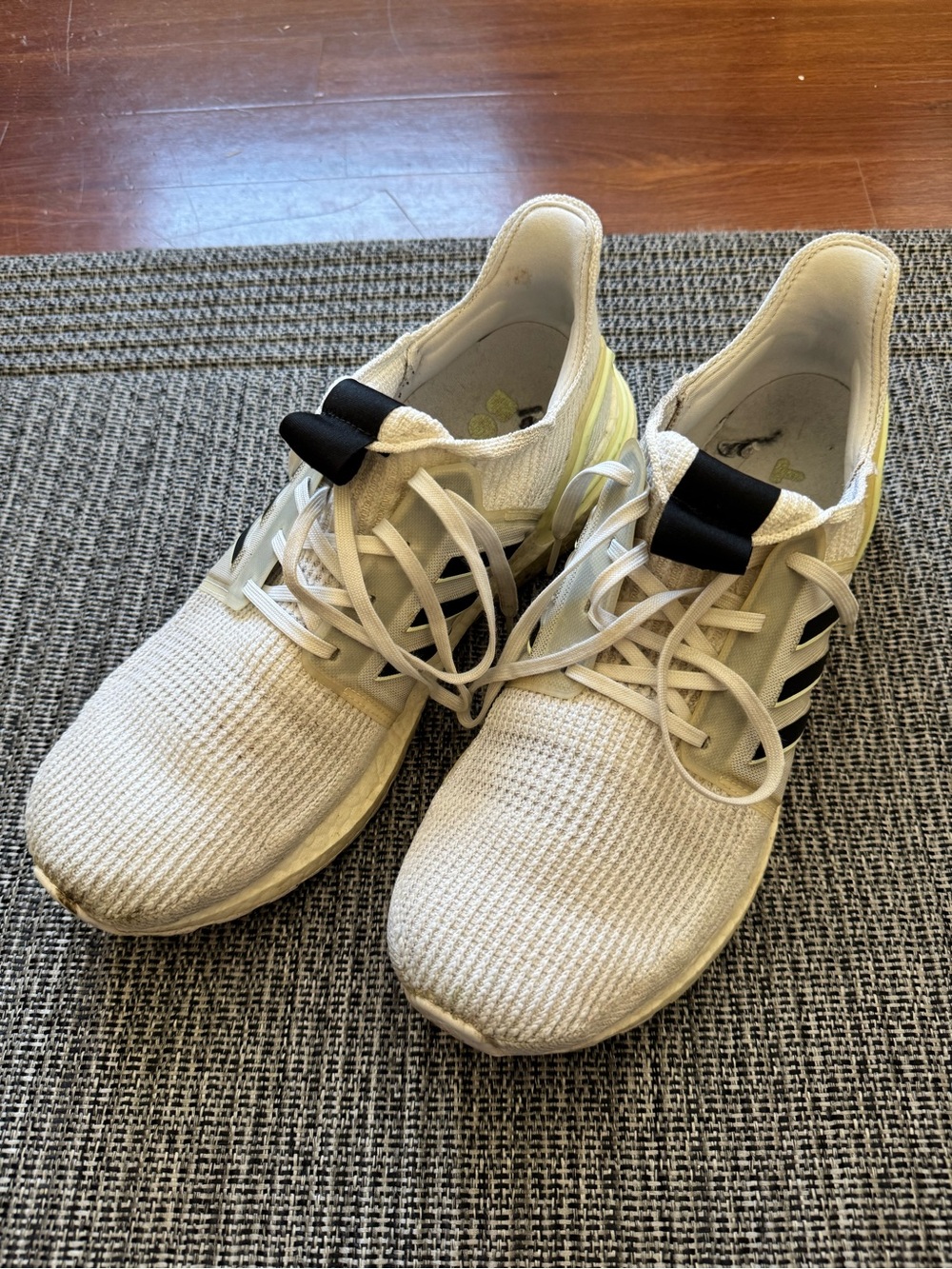 Adidas Ultraboost 19 'White Aero Green' Running Shoes Men Size 12
